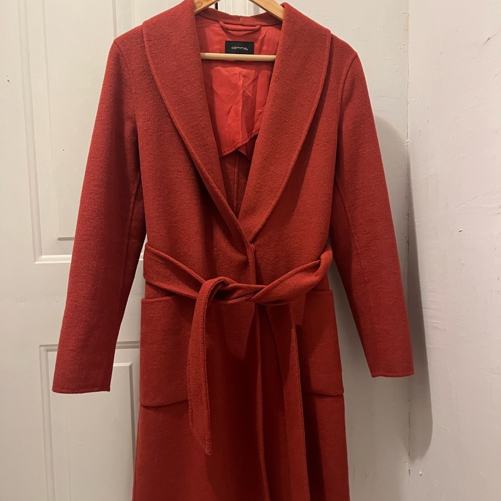 Red Belted Coat